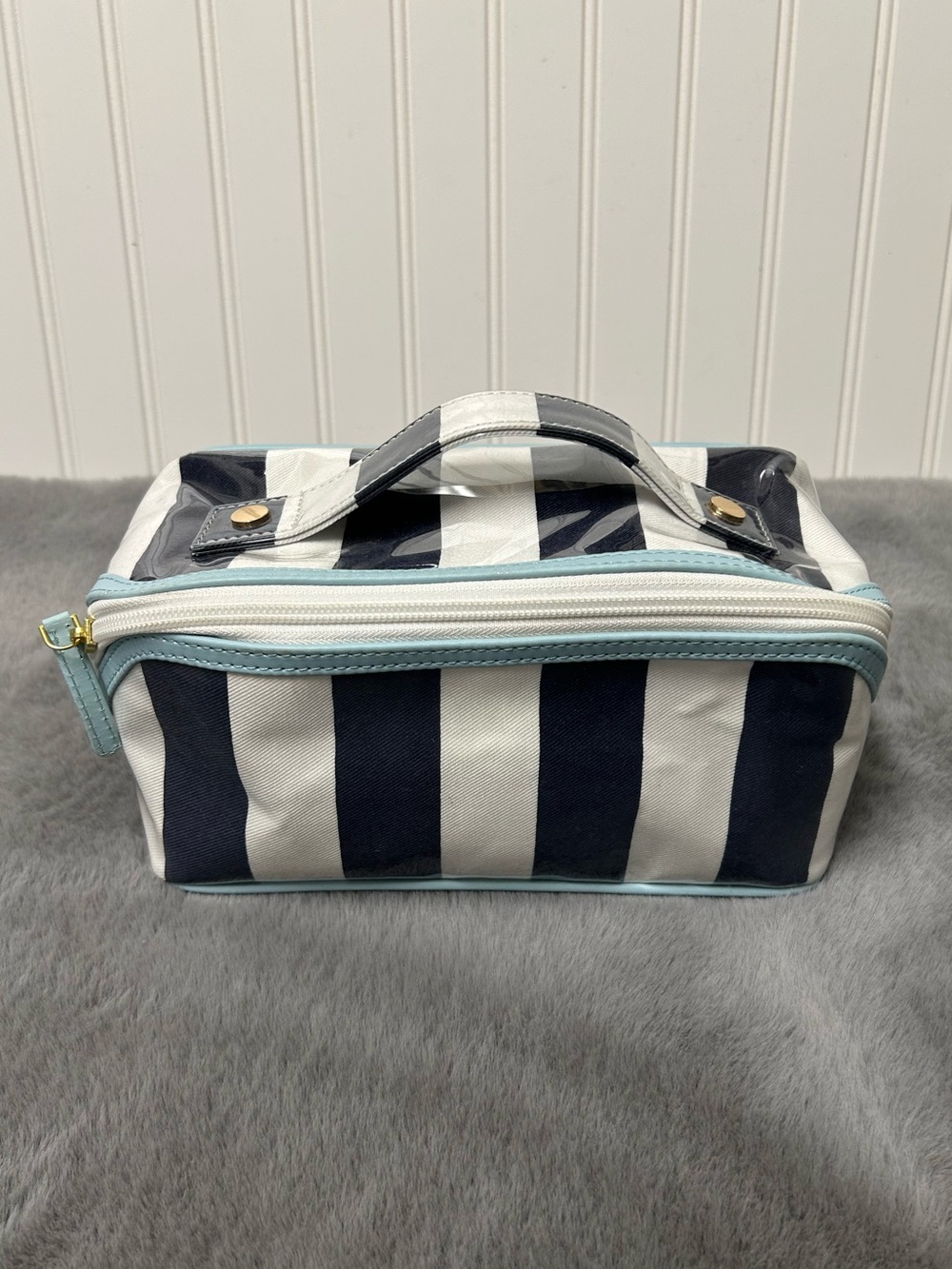 Mark & Graham clear voted diamond cosmetic pouch